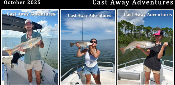 Early October fishing and dolphin tours report for Cast Away Adventures in Cocoa Beach, Florida
