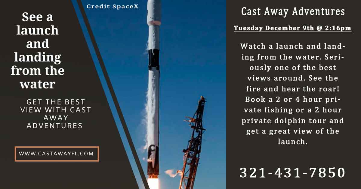 Launch and Landing Alert. Amazing view from the boat.