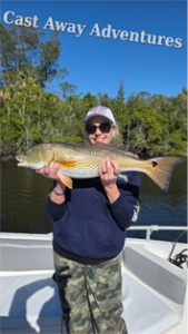 Dawn landed a nice 30 in red fish.